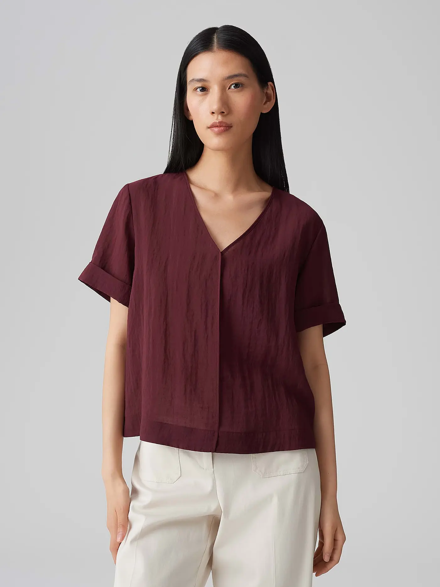 OPUS | Blusenshirt FILKA | dunkelrot